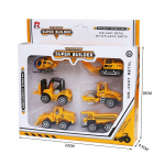1/64 6 tk/komplekt Sulamist Inseneriauto Mudel M&auml;nguasi Rull Traktor Kallur Ekskavaator Veoauto T&otilde;stuk S&otilde;idukid Lapsed M&auml;ngivad Die-Cast M&auml;nguasjad 1/64-Size:7-9cm,6Pcs kollane