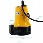 12/24V 50W 4600RPM automaatne mikropump sukeldatav elektriline pilsipump kodumajapidamises kasutatavate kastmisseadmete autopesula 12V