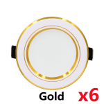 6tk/partii LED-allvalgusti 5W 9W 12W 15W 18W &uuml;mmargune &uuml;li&otilde;huke alumiiniumist s&uuml;vistatav lamp 220V-240V LED pirn siseruumides LED-kohtvalgusti 9W&Cold White