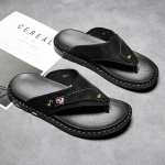 Fashion Trend Meeste kingad Lihtsad pl&auml;tud Kerged mere&auml;&auml;rsed sussid vabaaja meeste jalatsid Rannasandaalid Sussid Suvine Vaba aeg Avatud pl&auml;tud 38 must