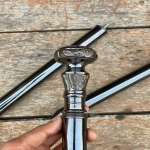 93.98 cm Walking Stick 3 fold Engraved Full Brass, Brass Flower Handle Walking Stick, Stick for Men and Woman, Christmas gift