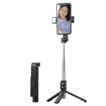 Kaasaskantav 102cm Selfie Stick Telefonist Tripod Traaditu Kaugp&auml;&auml;stikuga &Uuml;hilduv 14 13 12 11 pro Max Xr X Nutitelefoniga must