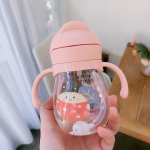 250 ml Baby Sippy veetass, lapse k&auml;epide &Otilde;ppige s&ouml;&ouml;tmist Joogipudel l&auml;mbumisvastane