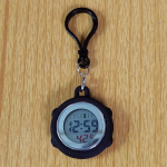 Multifunktsionaalsed elektroonilised digitaalsed taskukellad Unisex &otilde;de Doktor Riputav karabiiniga v&otilde;tmehoidjad &otilde;pilaste kell must