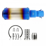 Mootorratta v&auml;ljalaske summuti toru 3851 mm libisemine summuti roostevabast terasest saba toru k&otilde;rge temperatuur sinine