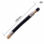 1 tk rehvid pumba pikendus kummist vooliku ventiili adapteri painduva toruga rehvi ventiil 140mm