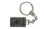 Kerry Blue Terrier, Irish Blue Terrier - Crystal key ring with dog photo, illuminated key ring, unique gift by Art-Dog brand