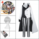 4. hooaeg Bungo hulkuvate koerte cosplay Nikolai Gogoli &uuml;likond, mantel Vormikomplektid Halloweeni j&otilde;ulukost&uuml;&uuml;m Anime riided S-(Costume+Wig)