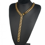 Meeste Hip Hop Ketid Kaelakeed Roostevaba Teras K&otilde;rge Kvaliteet Xxxtentacion Stiil Miami Kuuba Keti Kaelakee Meeste Ehted Kingitus 13MM,40CM