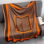 Nelja hooaja stiil 110 * 110 cm siidine sile kr&uuml;pteeritud brokaat suur kandiline sall sall &otilde;huke sall reisi p&auml;ikesekaitsekreem 110X110cm