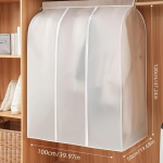 1 tk eriti suur r&otilde;ivaste tolmukate Pooll&auml;bipaistev niiskuskindel, t&auml;ieliku t&otilde;mblukuga koristaja riidekapi hoiustamiseks 50*100*120cm