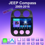 2 DIN Android Carplay Autoraadio JEEP Compass 2009-2016 jaoks Multimeediapleieri Peaseade Stereo GPS-navigatsioon BT WIFI 4+64GB 2+32GB