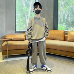 Moepoiste kaheosaline kevadine ja s&uuml;gisene dressipluus sobib laste s&uuml;giseste spordir&otilde;ivastega 170cm