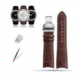 Klassikaline 22/23/24 mm ehtsast vasika nahast kellarihm Tissoti kella jaoks T035627/617/407 seeria kellarihm Butterfly pannal 24mm