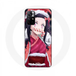 Coque Maniacase pour Redmi Note 11 5G Anime Demon Slayer Kamado Nezuko Le jour de No&euml;L
