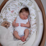 19'' 49cm Elutruu Magav Reborn Beebinukk Tessa Armas Paks Realistlik Vasts&uuml;ndinud Nukk K&auml;sitsi Valmistatud 3D Maalitud Nahk Riidest Keha Taass&uuml;ndinud Nukk Lapsele J&otilde;ulukink cloth body