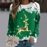 P&otilde;hjap&otilde;dra j&otilde;ulud Harajuku riided naistele Suured puuvillased T-s&auml;rgid, kaelaga, vabaaja pikkade varrukatega naiste mood t&auml;navar&otilde;ivad S