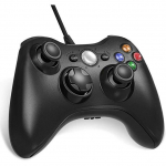 Manette Filaire Xbox 360, USB Wired Gamepad Game Joystick, avec Double Vibration, Id&eacute;al pour Windows7/ 8/10/ PC/Xbox 360
