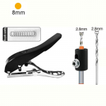 1 Komplekt &Uuml;he Auguga Augustaja 8/10 MM Augu Servakandi Augustamise Tangid K&auml;eshoitav Paberi Augu Augustaja Skaalaga Raskeveokite Augu Augustaja