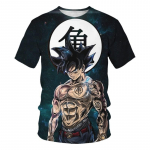 3-14Y Child Goku Vegeta T-s&auml;rgid Poiste Dragon Ball ZT-s&auml;rgid Lahtine T-s&auml;rk Anime Tee Multifilmitopsid Lastele Suvise poisi l&uuml;hikeste varrukatega 100cm