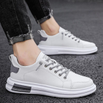 Mood Kevad S&uuml;gis Valged Kingad Nahast Meeste Vabaajakingad Moodsad Tossud T&auml;navakultuur Lahe Mees Lamedad Kingad Jalatsid Zapatos De Hombre 44 hall