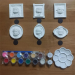 6 tk DIY Van Gogh Mona Lisa K&uuml;lmkapimagnet Multikas Kuulus Maal Magnetiline Kleebis 3D Vaik Kodu Kaunistus Armas gray