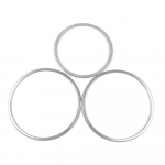 3 tk v&auml;ljalaskeava AC r&otilde;ngasliitmikud autodekoratsioonikleebis v&auml;ljalaskeava dekoratiivne ring Mercedes Benz AB klassile W176 W246 CLA C117 GLA h&otilde;be