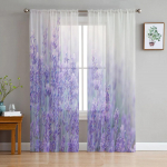 T&uuml;rkiissinine hele taim t&uuml;ll aknakardinad elutuba organza l&otilde;ng l&auml;bipaistev Voile kardin Magamistuba k&ouml;&ouml;k Kodukaunistus kardin W135 x H115cm x1&Rod Pocket