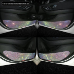 V&auml;rvilised teemantist auto kleepsud dekaalid universaalsed l&ouml;&ouml;gikindlad auto ukse kaitsekleepsud s&auml;delevad strasskividega auto interj&ouml;&ouml;ri aksessuaarid