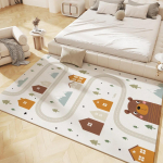 Laste m&auml;ngumatt Libisemiskindlad flanellvaibad lastetuppa Kodu Elutuba Magamistuba K&ouml;&ouml;k Vaip Masinaga pestav p&otilde;randamatt 120x160cm-47x63in