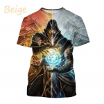 Suvine kuum m&uuml;&uuml;k Mortal Kombat m&auml;ng 3D-tr&uuml;kiga T-s&auml;rk l&uuml;hikeste varrukatega t&auml;navastiilis lahe meeste vabaaja T-s&auml;rk tees mees t&auml;navar&otilde;ivad 4XL