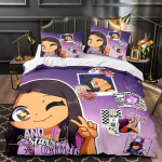APHMAU Voodipesukomplekt &Uuml;heinimese Twin T&auml;iskasvanu Suurusega Queen King Suurus Kawaii Aphmau Voodikomplekt T&auml;iskasvanu Laste Magamistuba Tekikatted Komplektid 3D Prinditud Anime Voodi 70x133cm 2pcs