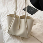 Suure mahutavusega naiste kandekott, &uuml;hev&auml;rviline, lihtne, k&otilde;igile sobiv naiste k&auml;ekott, kvaliteetne PU-nahast daamide &uuml;he &otilde;laga kott