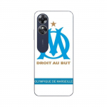 Coque Oppo A17 logo om olympique de marseille blanc Fond Maniacase must