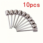 10 tk roostevabast terasest pallipumba n&otilde;elad &ndash; t&auml;iteadapter jalgpalli, korvpalli ja jalgpalli jaoks 10pcs