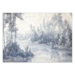 Tapeet J&otilde;gi loodus puud 100x70 sinine