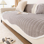 1 tk ebaregulaarne karvane diivanir&auml;tik elutuppa Talvine Paks Palus libisemiskindel diivani kate L-kujuline diivanikate 70x70