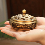 Antiikne messingist viirukiplaadist viirukip&otilde;leti aloes majapidamises siseruumides aroomiteraapia pliit