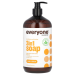 Everyone, 3 in 1 Soap, Cedar + Citrus, 32 fl oz (946 ml) black