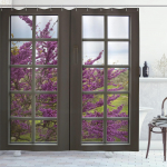 Veekindel du&scaron;ikardin Vitraažid heinamaa lilled Dragonfly pol&uuml;esterkangas vannikardin Avaleht el Vannitoa du&scaron;ikardin W150xH180cm