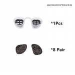 Mugavad Nina N&auml;htamatud Ninafiltrid &Otilde;husaaste Vastu &Otilde;ietolmu Allergia Mask Eemaldatav Nina Tolmufilter 0.8*0.8cm