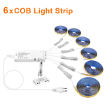 RGB LED ribavalgustid eraldi adresseeritavad Smart WS2812B SMD USB painduv lint RGB LED valguslindi diood DC 5V kodu j&otilde;ulukaunistuseks 6PCS-1M soe valge v&auml;rv