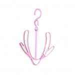 Kingade kuivatusrest PP 360 kraadi p&ouml;&ouml;ratav tuulekindel &Uuml;hendatav kingade riidepuu sallide jaoks M&uuml;tsid Roosa