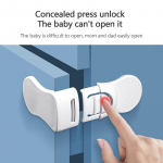 1 tk Laste turvasahtli lukk, muljumisvastane k&auml;sikapi sahtli lukud Kodu turvakaitse plastikust lukuga lukud