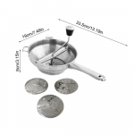 Roostevabast terasest p&ouml;&ouml;rlev toiduveski Suurep&auml;rane p&uuml;ree v&otilde;i k&ouml;&ouml;giviljasuppide valmistamiseks Tomatid Koduk&ouml;&ouml;git&ouml;&ouml;riistad