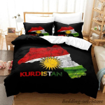 Kurdistan Lipu Voodipesu Komplekt &Uuml;he Twin T&auml;is Queen King Suuruses Voodikomplekt T&auml;iskasvanu Laste Magamistuba Tekikoti Komplektid parure de lit Voodi 70x133cm 2pcs red