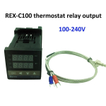 REX-C100 digitaalse temperatuuriregulaatori termostaadi relee v&auml;ljund + K t&uuml;&uuml;pi termopaari andur 48 x 48