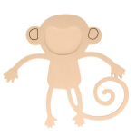Cadre photo en bois en forme de singe
