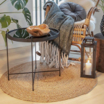 Tapis rond 90 cm en jute naturelle - JUTA