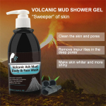 Volcanic Mud Shower Gel Quick Whitening Body Brightening Shower Gel 250ml One Size